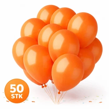 Orange balloner 30 cm 50 stk – latex balloner til fest, fødselsdag og dekoration